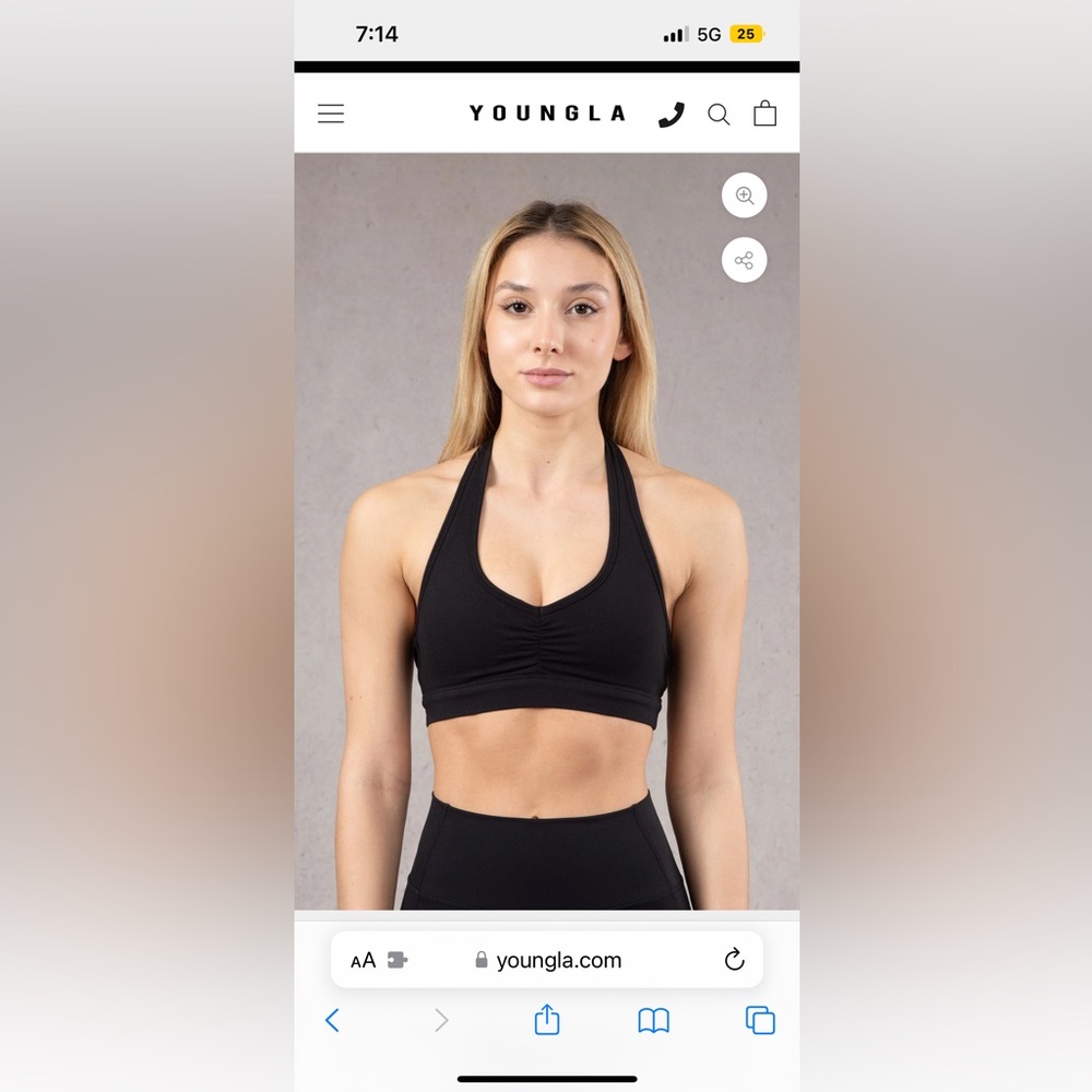 Young LA sports bra- Power Backless sports bra